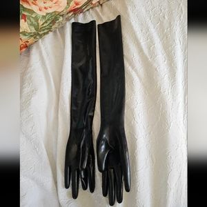100% Real Latex Opera Length Gloves